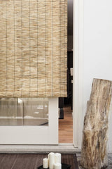 209752 Store en bambou avec poulie résistant aux intempéries 100 x 260 cm