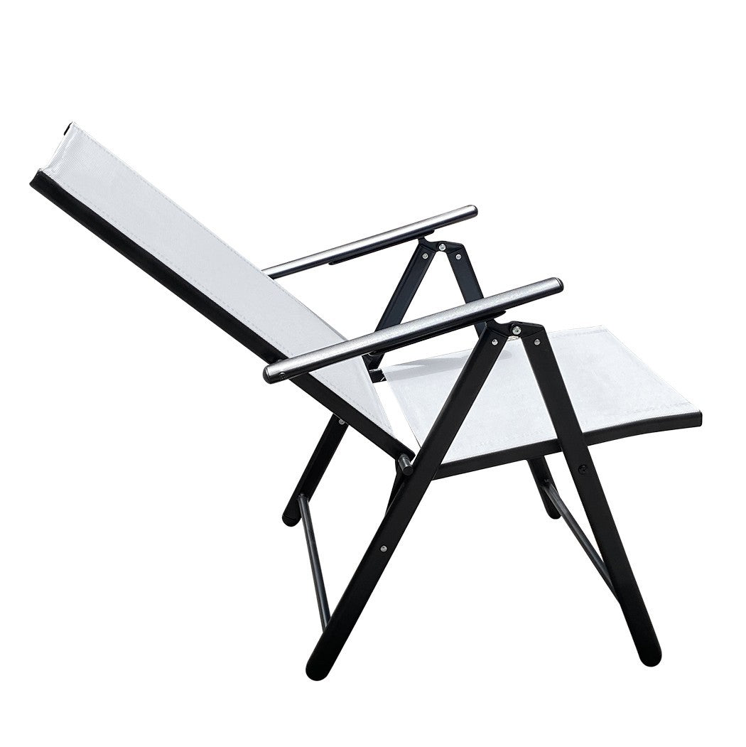 Chaise Relax longue réglable tissu textile pour extérieur Ameublement du jardin
