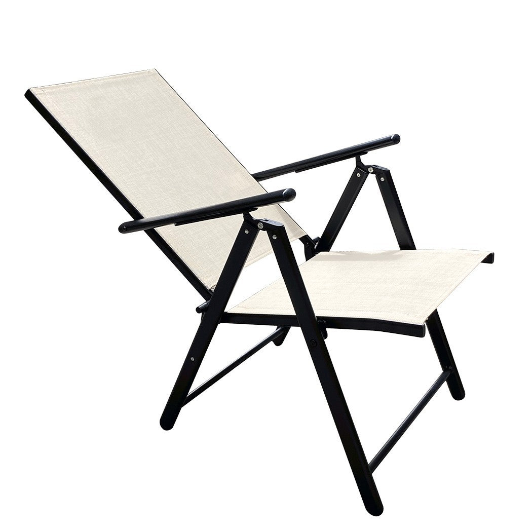 Chaise Relax longue réglable tissu textile pour extérieur Ameublement du jardin