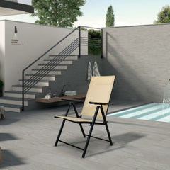 Chaise Relax longue réglable tissu textile pour extérieur Ameublement du jardin
