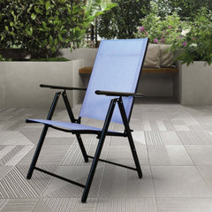 Chaise Relax longue réglable tissu textile pour extérieur Ameublement du jardin