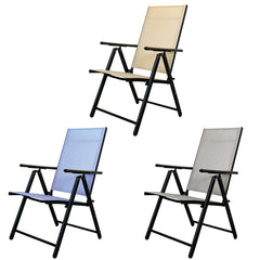 Chaise Relax longue réglable tissu textile pour extérieur Ameublement du jardin