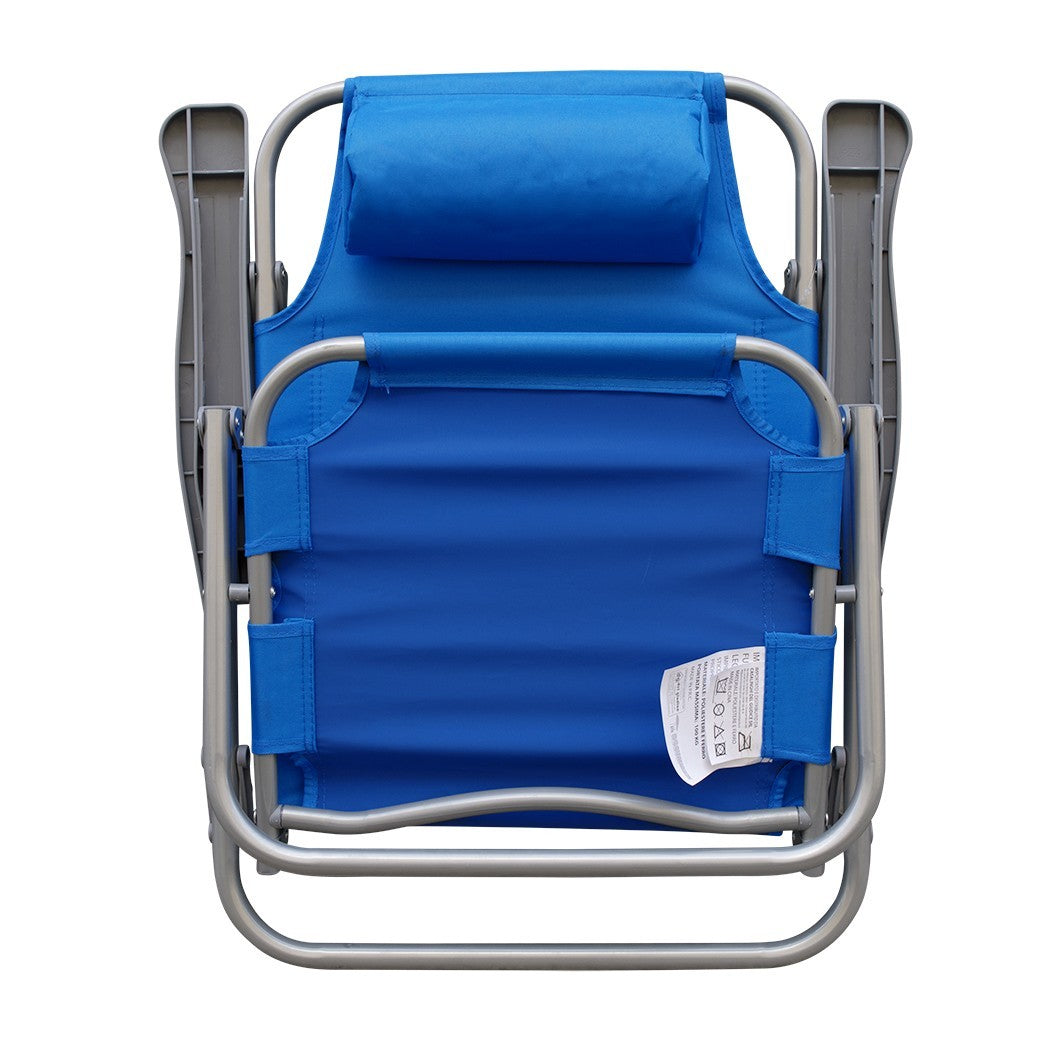 Chaise longue Inclinable Plage FUBUCA Structure en fer avec coussin