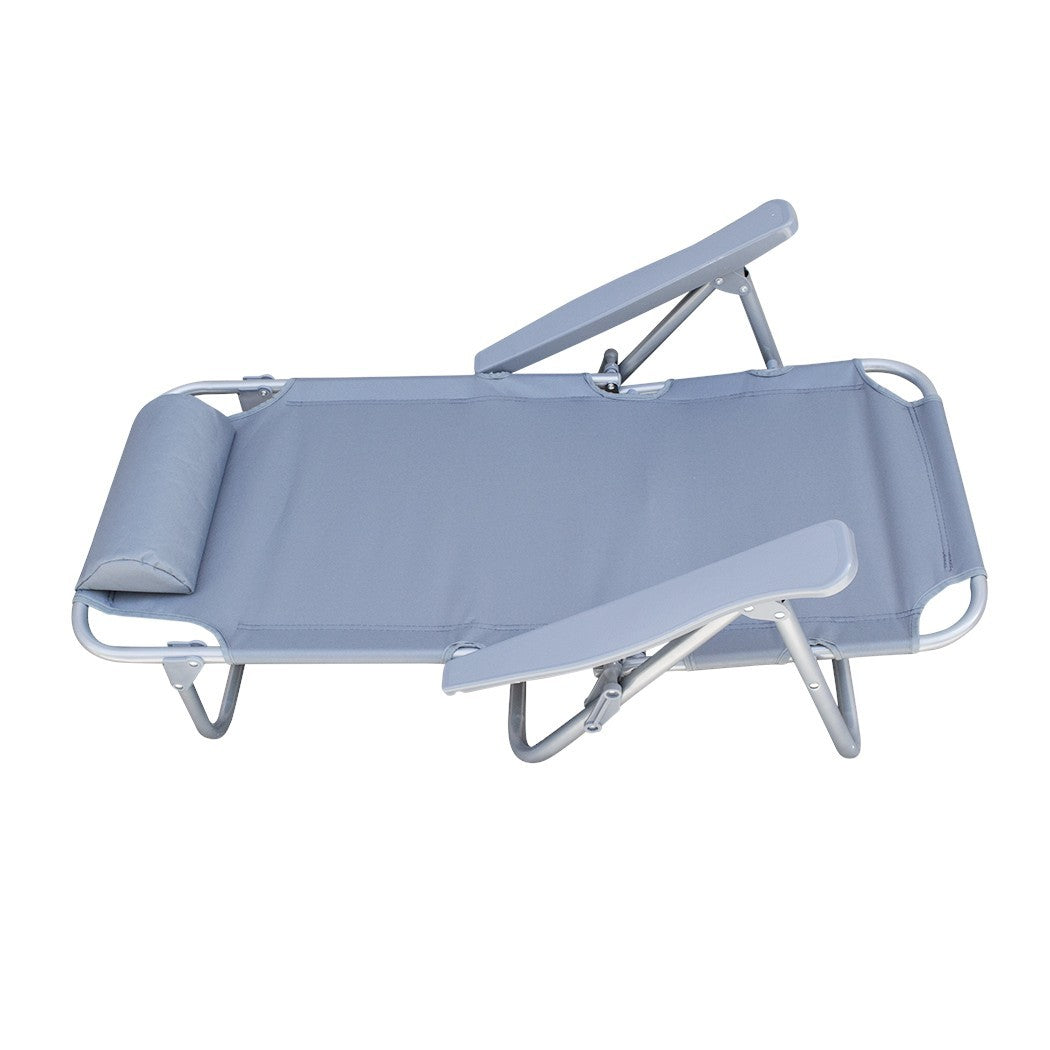 Chaise longue Inclinable Plage FUBUCA Structure en fer avec coussin