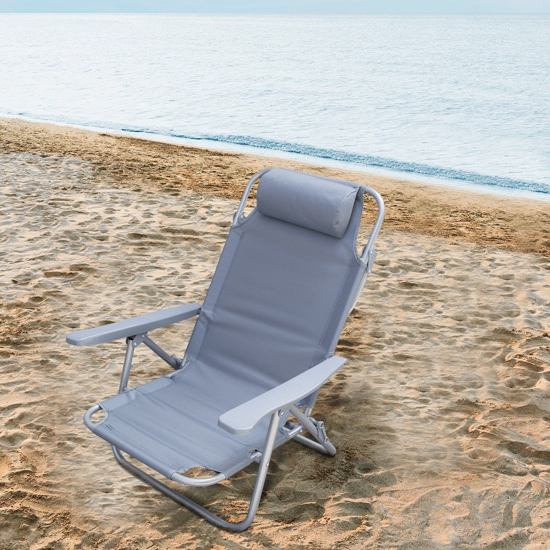 Chaise longue Inclinable Plage FUBUCA Structure en fer avec coussin
