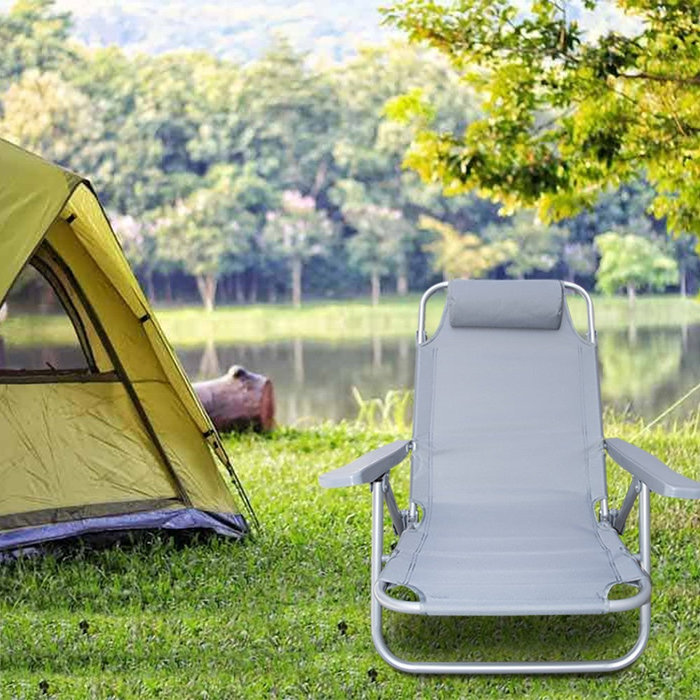 Chaise longue Inclinable Plage FUBUCA Structure en fer avec coussin