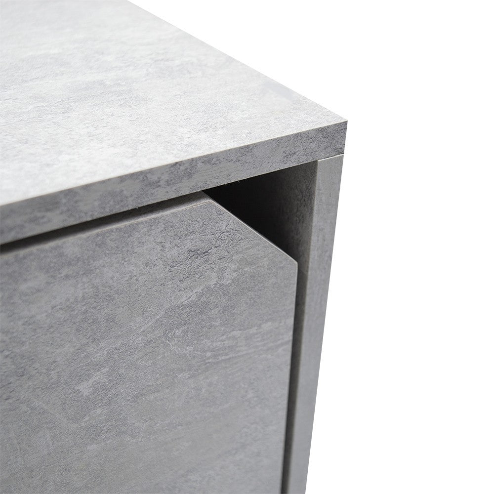 Cube Modulaire Bibliothèque 13232 Ciment frêne avec porte ouvrable CUBE STACK