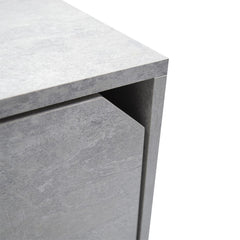 Cube Modulaire Bibliothèque 13232 Ciment frêne avec porte ouvrable CUBE STACK