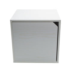 Cube Modulaire Bibliothèque 13232 Ciment frêne avec porte ouvrable CUBE STACK