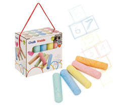 Paquet de 15 MAXI craies colorés 10 cm pour dessins sur route tableau blanc
