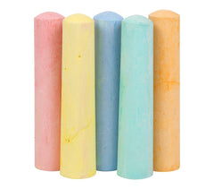 Paquet de 15 MAXI craies colorés 10 cm pour dessins sur route tableau blanc