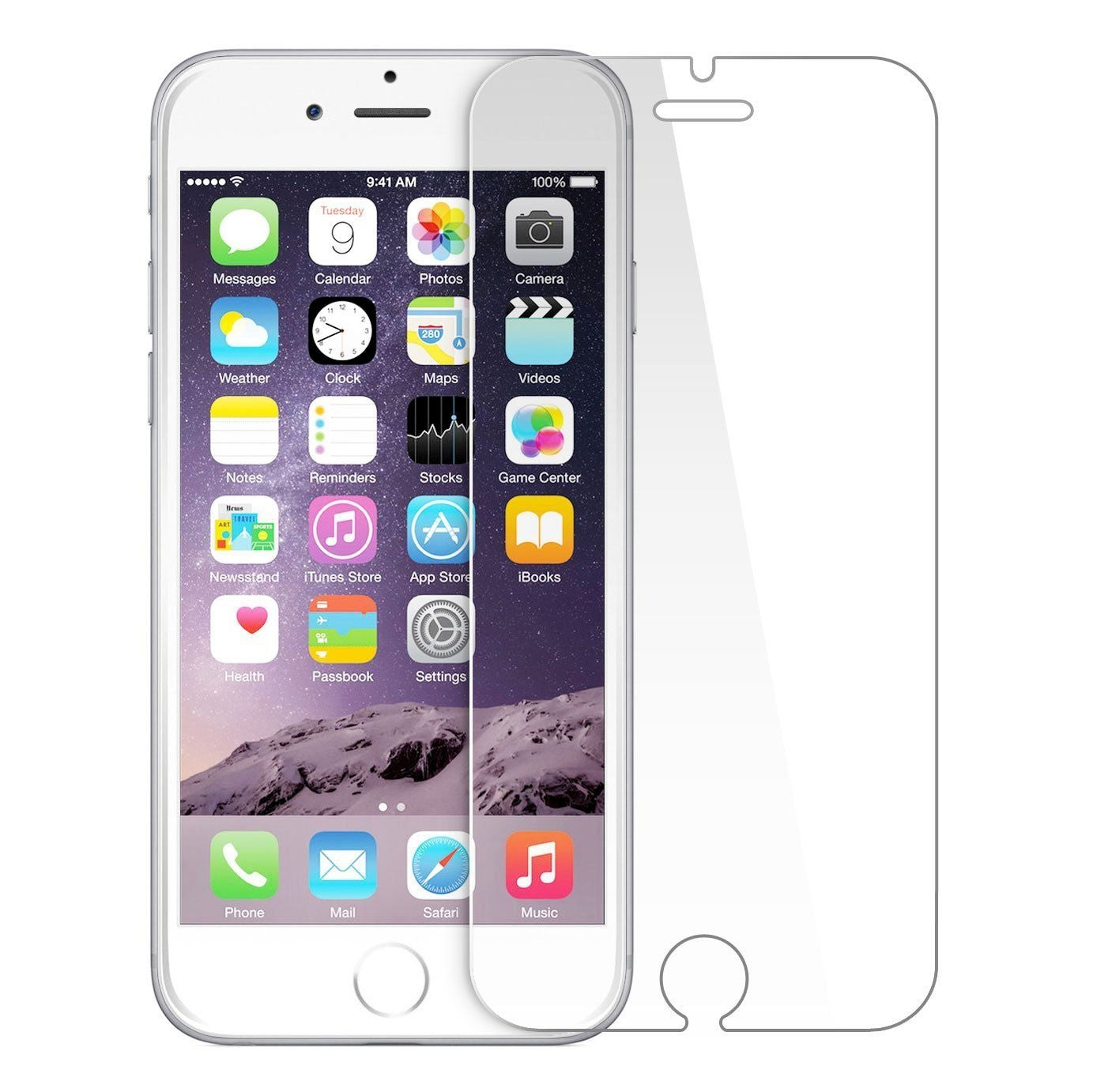 Film protecteur -protection écran téléphone en verre trempé transparent-iPhone 6