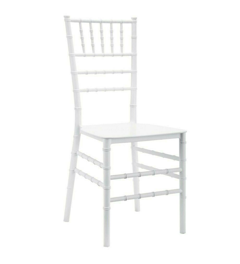 Ensemble 2 chaises Chiavari Blanc Design Classic pour Catering Vintage