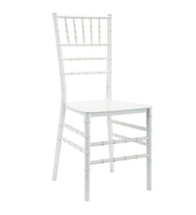 Ensemble 2 chaises Chiavari Blanc Design Classic pour Catering Vintage