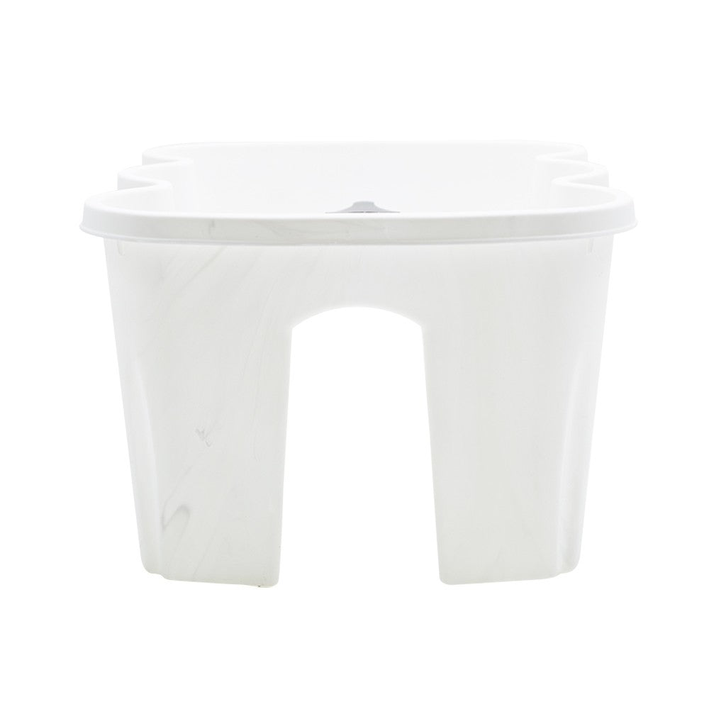 Planteur de balcon rectangulaire art. 120347 plastique polypropylène 37x28x20cm