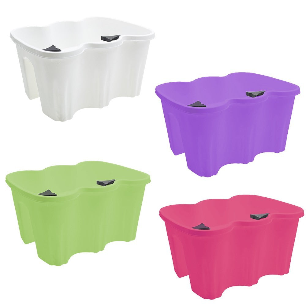 Planteur de balcon rectangulaire art. 120347 plastique polypropylène 37x28x20cm