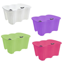 Planteur de balcon rectangulaire art. 120347 plastique polypropylène 37x28x20cm