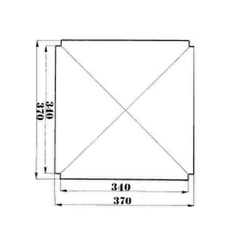 Rechange Siège 998 en paille avec angles pour chaise Siegfried 37x37 cm
