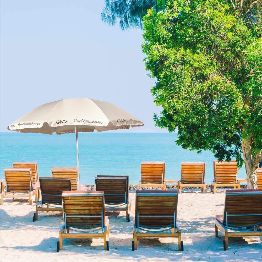 Parasol de mer Gian Marco Venturi 543719 avec poteau du milieu 160 cm