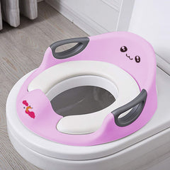 Réducteur WC pour Enfants 526200 Siège de Toilette Ovale Doux avec Bavette