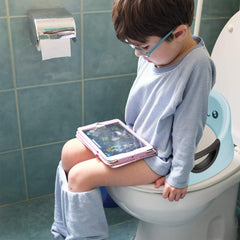 Réducteur WC pour Enfants 526200 Siège de Toilette Ovale Doux avec Bavette