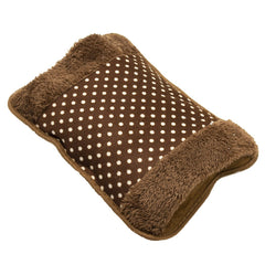 Sac à eau chaude avec poche chauffe-mains en polyester fantaisies assorties