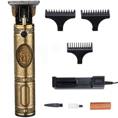 Coupe-cheveux Homme Vintage pour Barbier avec Peigne et Recharge USB
