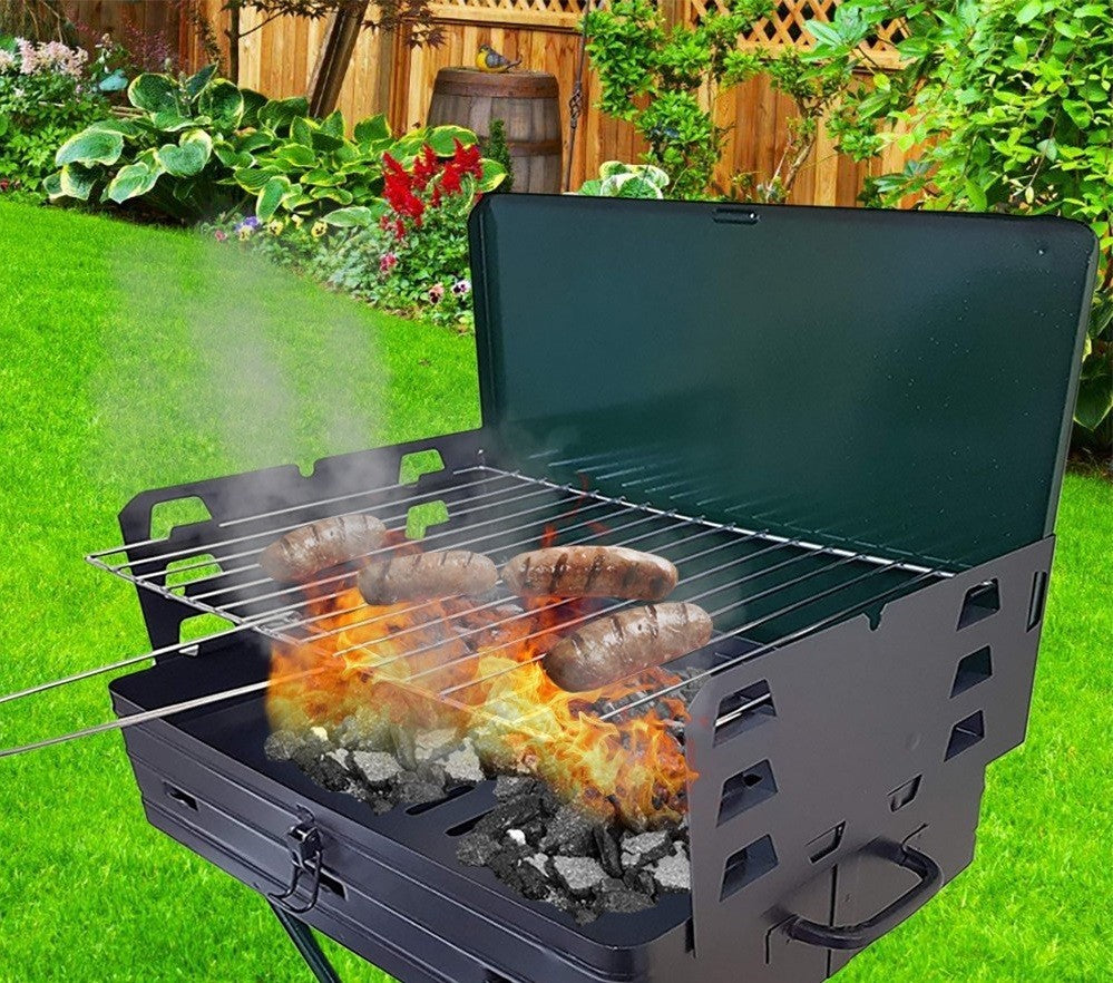 Barbecue à Malette art. 045 à Charbon avec grille réglable 40x30xH74 cm