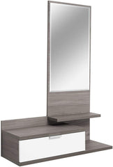 Meuble d’entrée Dahlia avec tiroir et miroir de style moderne 116x81x29 cm