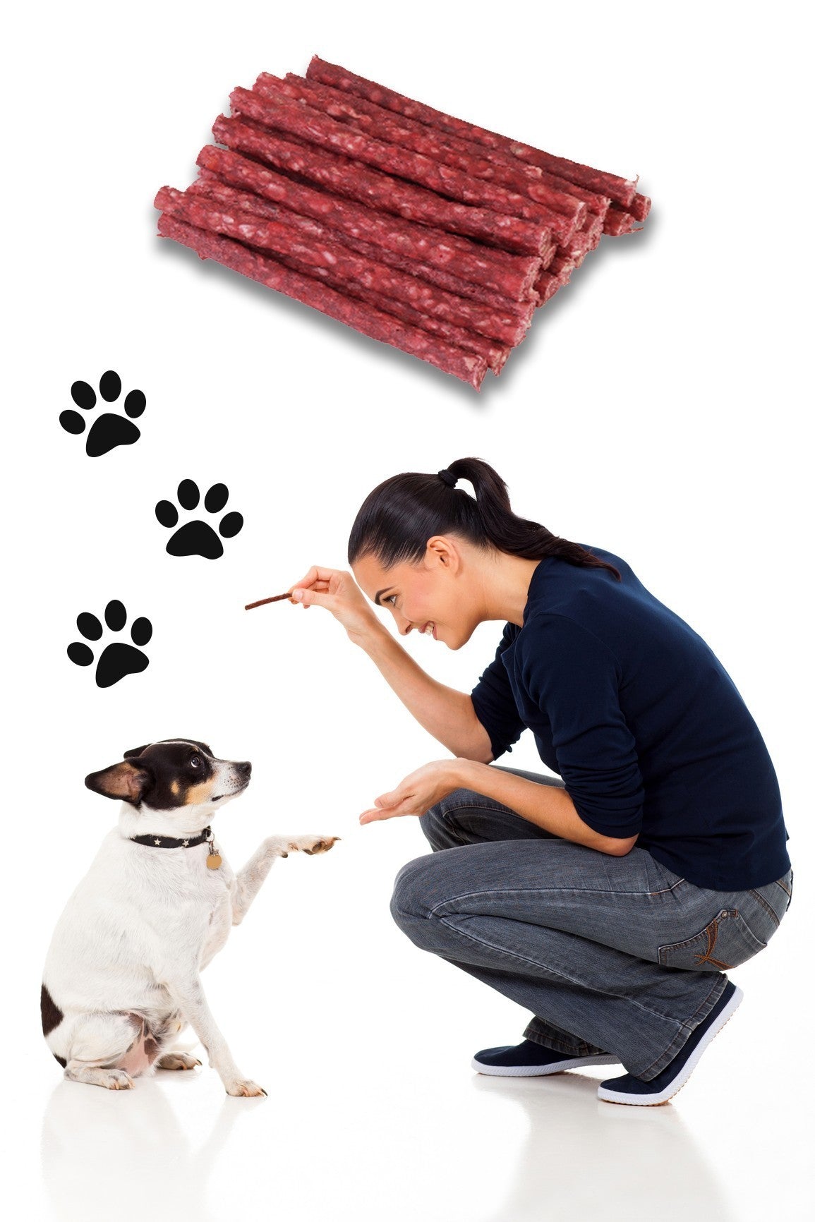 Sticks bâton de viande séchée délicieux snack - animaux de compagnie Lot de 10