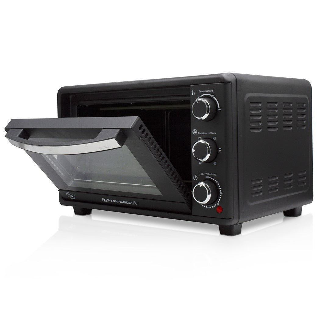 Four électrique ventilé 28L puissance 1500W avec plaque à pâtisserie en acier