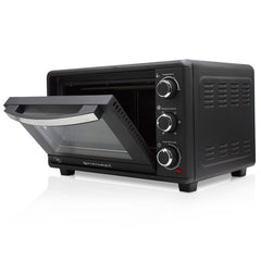 Four électrique ventilé 28L puissance 1500W avec plaque à pâtisserie en acier