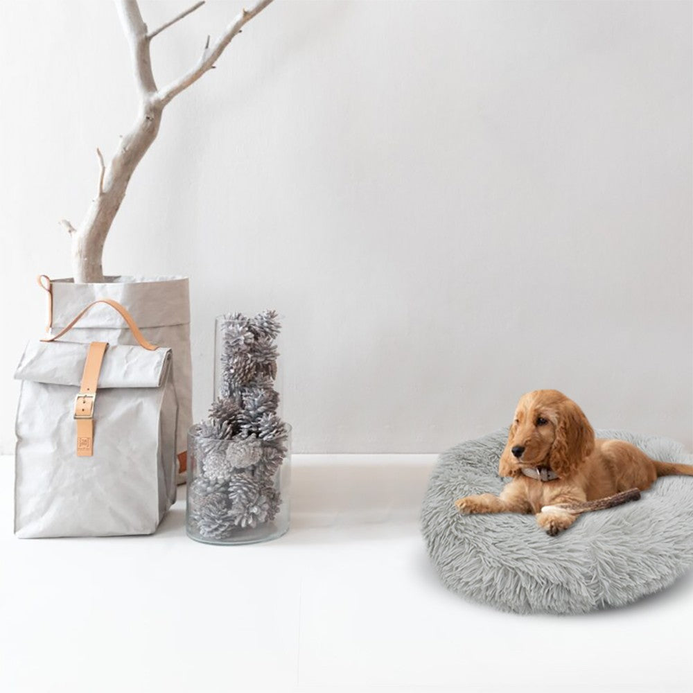 Maison coussin pour chien et chat doux chaud 40 cm Texture en 5 couleurs