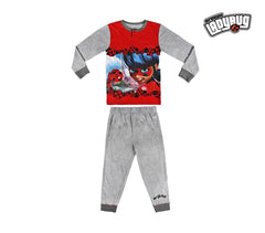 22-2283 Pyjama enfant imprimé LADYBUG manches longues de 4 à 10 ans en coton