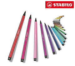 6850-6 Boîte métal de 50 feutres Stabilo Pen 68 trait 1 mm couleurs assorties