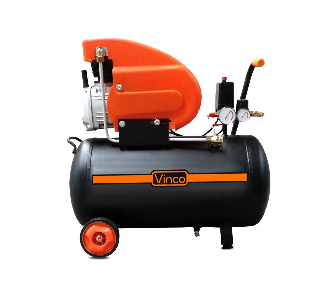 60601 Compresseur mobile 50 LT Vinco 2 manomètres 8 bars monophasé 188 l/m