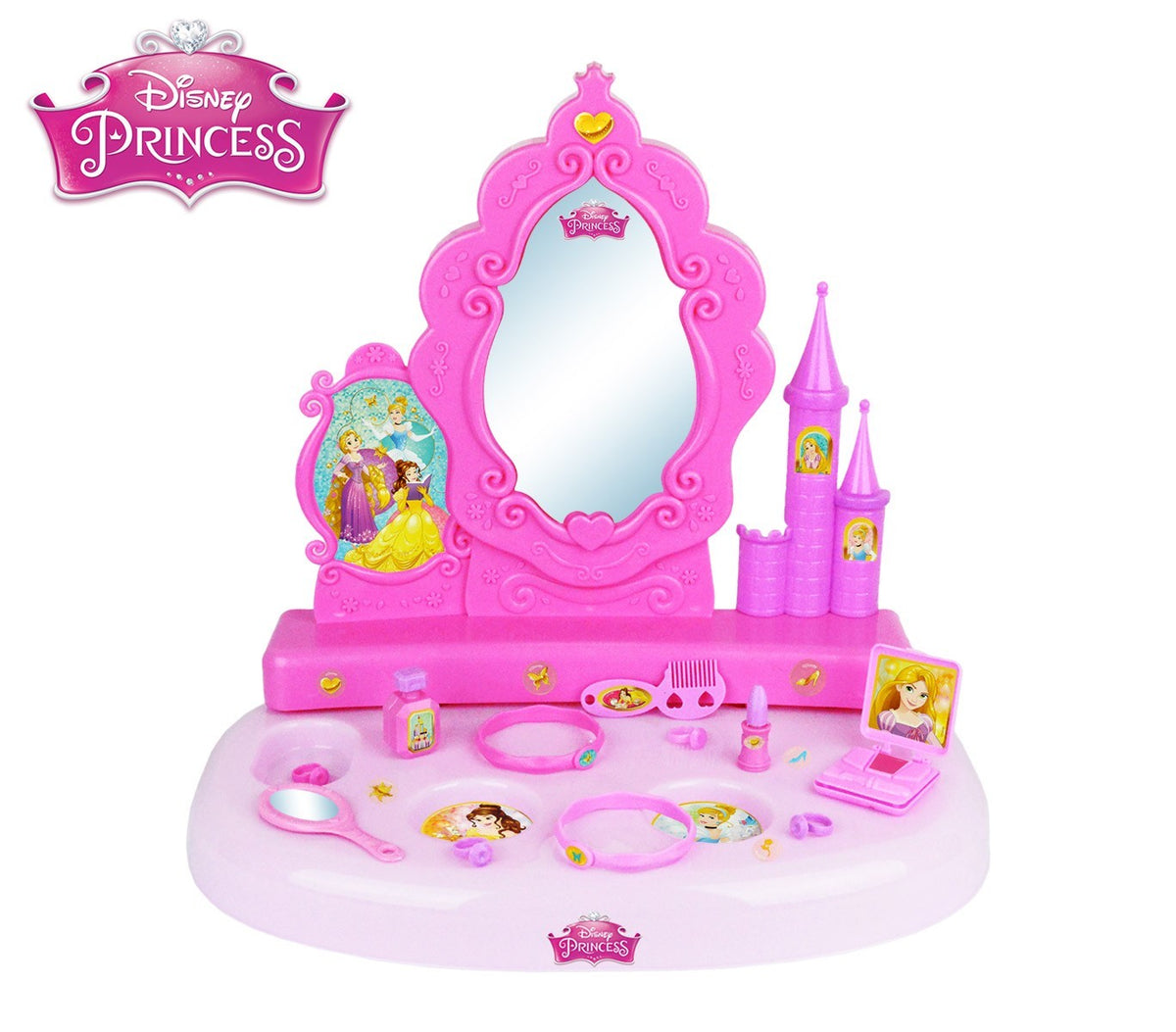 071250 Mirroir de table Princesse Disney Vanity studio avec 12 accessoires