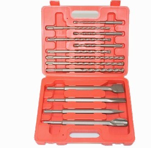 Kit de 13 pièces forets et burins démolition marteau-piqueur de forage - SDS plus