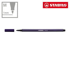 6830-6 Boîte métal de 30 feutres Stabilo Pen 68 trait 1 mm couleurs assorties