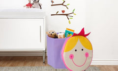 Boite de rangement avec couvercle pour chambre enfant - Range jouet 27 x H28 cm