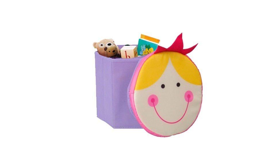 Boite de rangement avec couvercle pour chambre enfant - Range jouet 27 x H28 cm