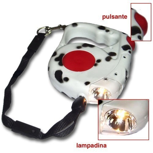 Laisse extensible torche jusqu'á 4,5 m - pour les chiens de toutes tailles