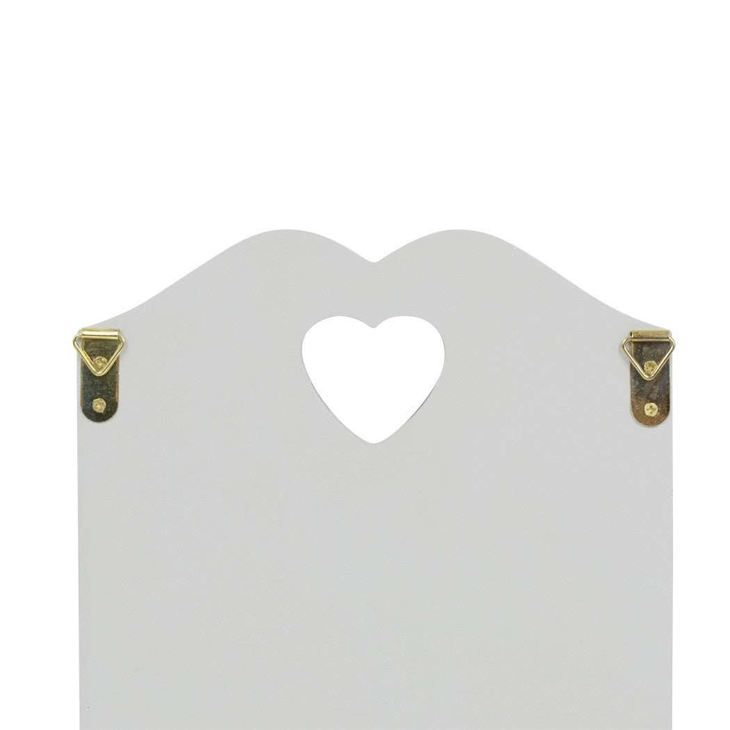 Porte-lettres murales en bois 2 places décoration arc 29Hx6Px18L cm