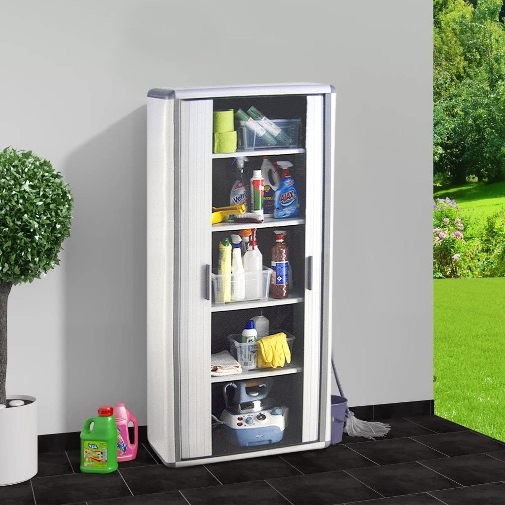 Armoire EASY ROLL 2 volets coulissants 5 Étagères 170HX38Px78L cm