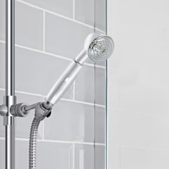 Pomme de douche en laiton chromé LGE377 modèle Epoque de style rétro