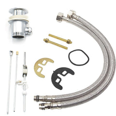 Mélangeur Robinet Lavabo Selenia 90044-5 En Acier Avec Tubes Raccordement