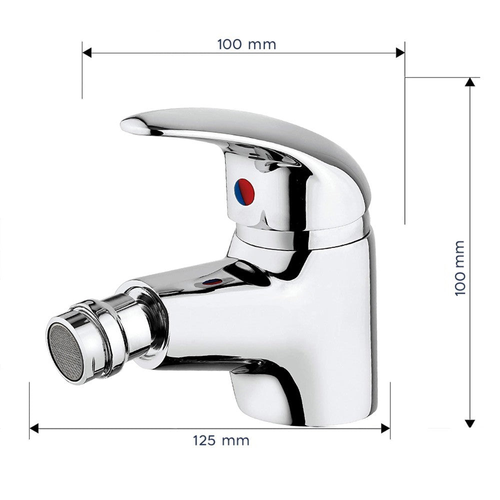 Mélangeur Robinet Lavabo Selenia 90044-5 En Acier Avec Tubes Raccordement