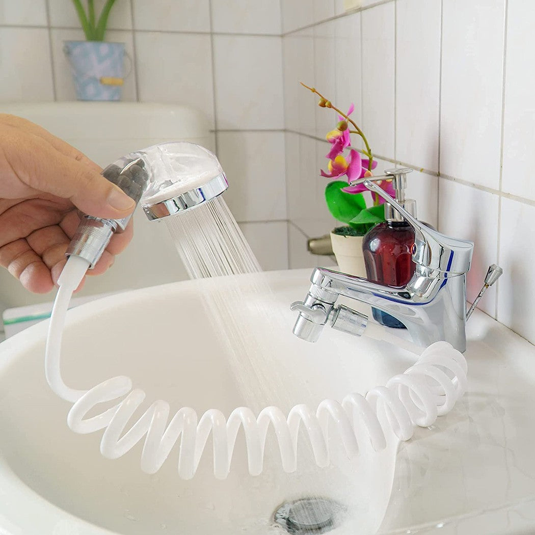 Douche pour robinet d’évier portatif 14877 tube télescopique 1mt et support