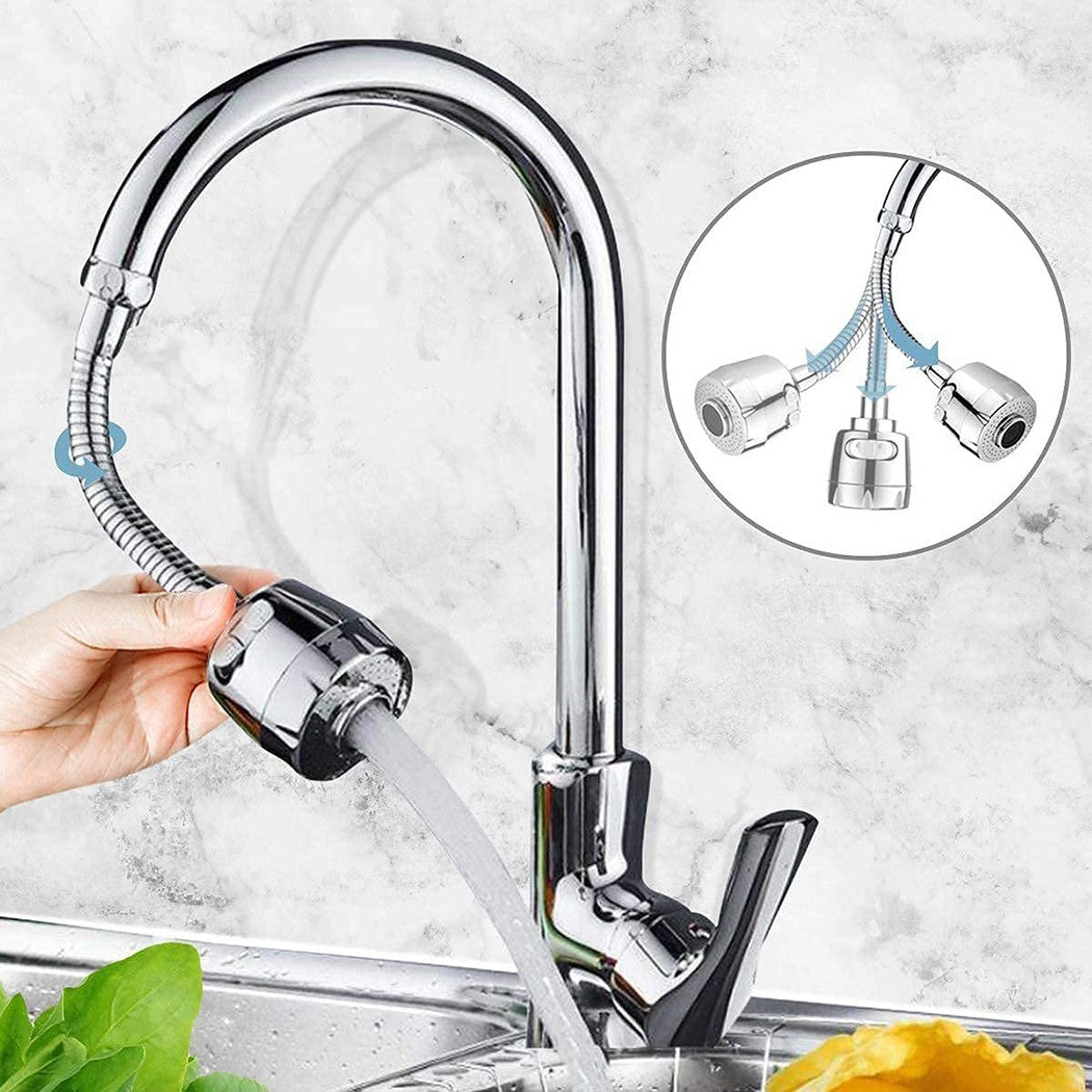 Briseur flexible Mélangeur Robinet Cuisine Buse Rotative à 360°