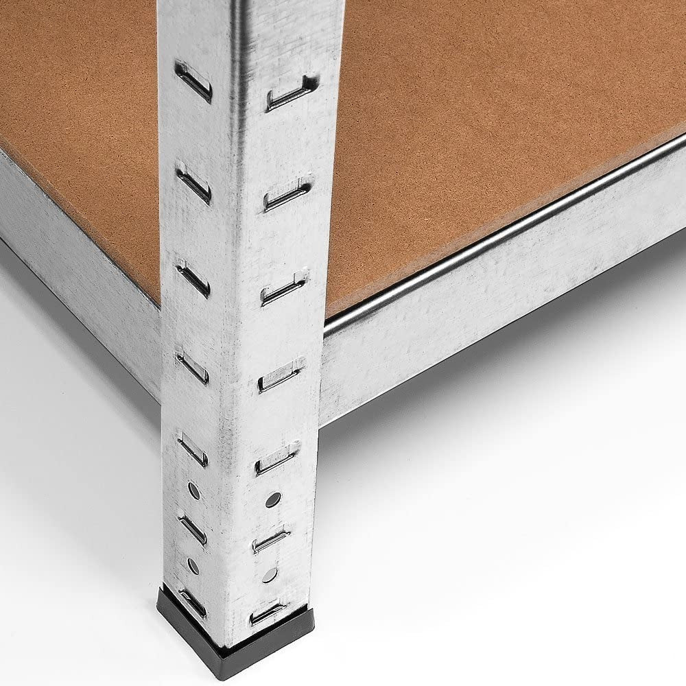 Étagère métallique modulaire 5 niveaux MDF 180x90x40cm, charge 875Kg.